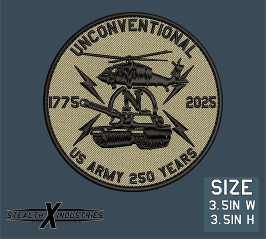 Unconventional Newsweek Army 250th Anniversary Patch